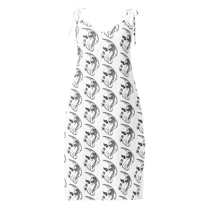 Essel W Tie-Strap Midi Dress