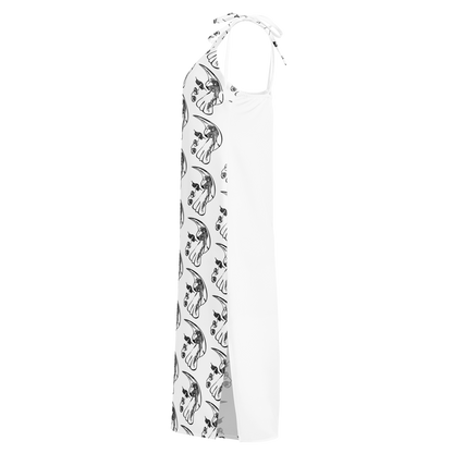 Essel W Tie-Strap Midi Dress