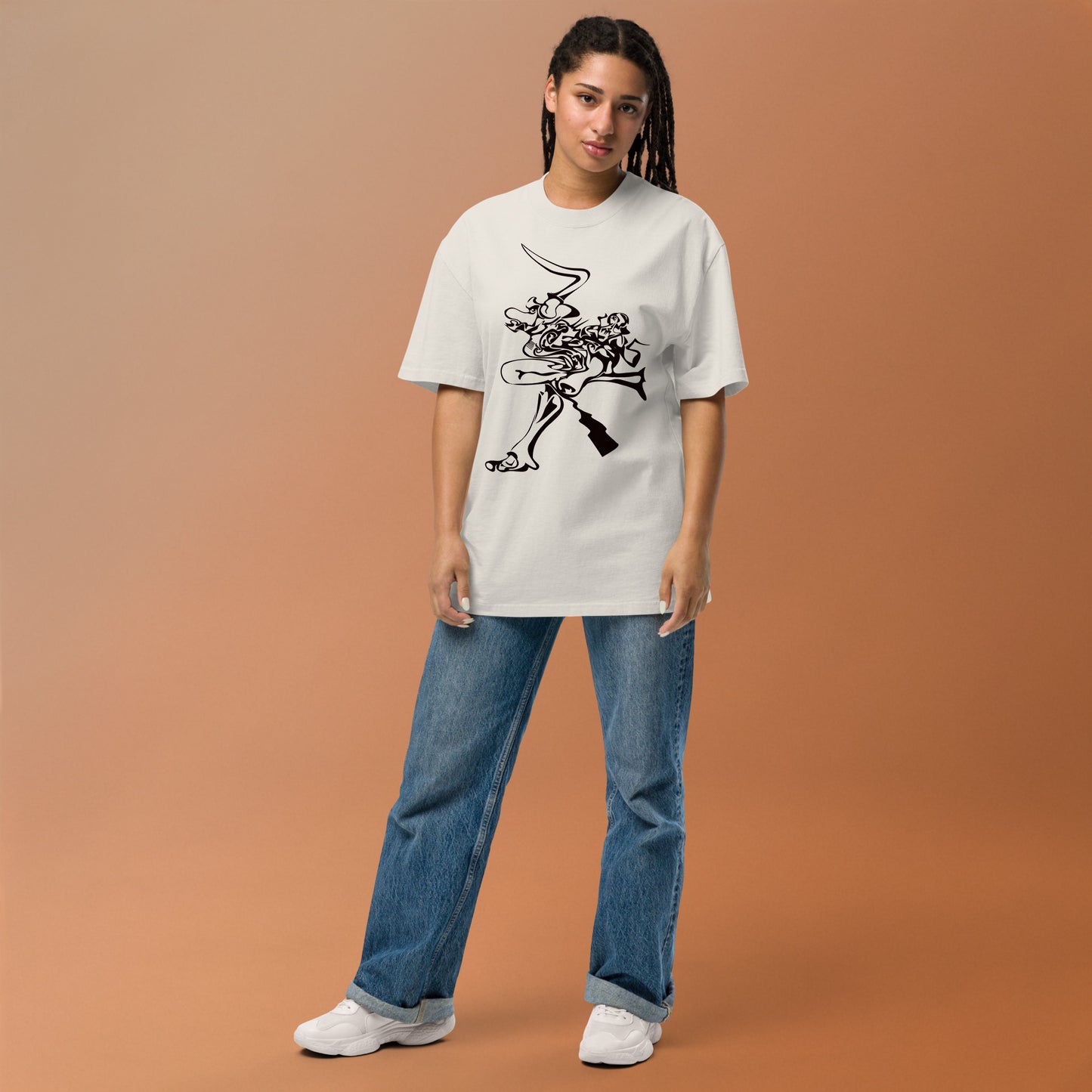 Hiddyia Oversized Faded T-Shirt