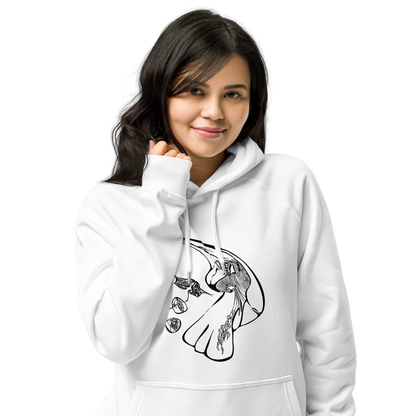 Esselwine Organic Unisex Eco Raglan Hoodie